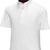 Essex Classics Men's White Talent Yarn Short Sleeve Show Shirt - Essex Classics - Equiluxe Tack