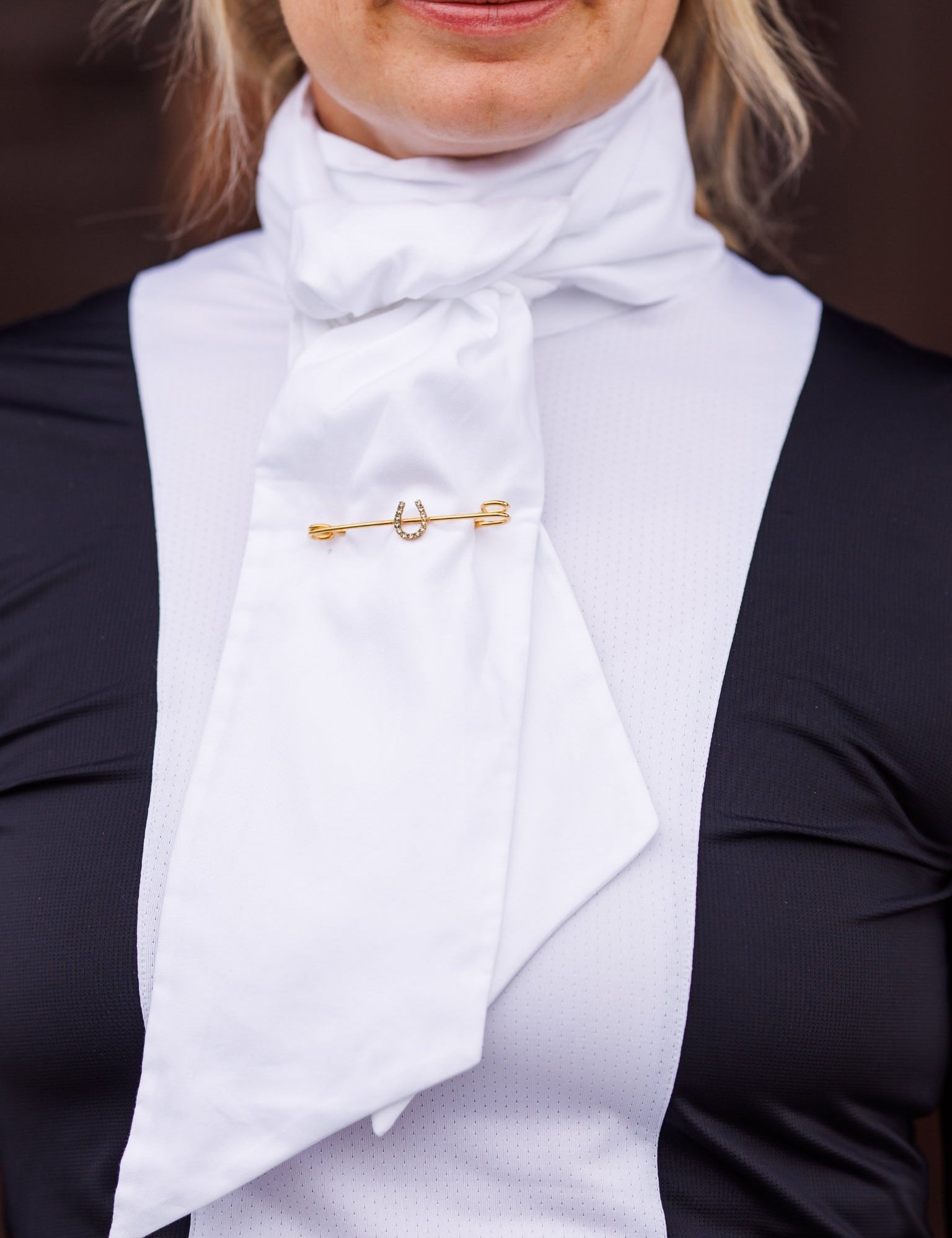 Essex Classics Pinpont Oxford Stock Tie - Essex Classics - Equiluxe Tack