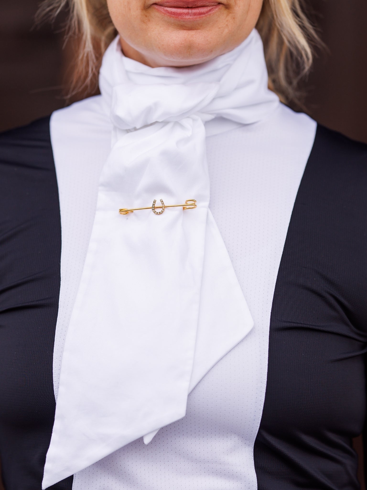 Essex Classics Pinpont Oxford Stock Tie - Essex Classics - Equiluxe Tack