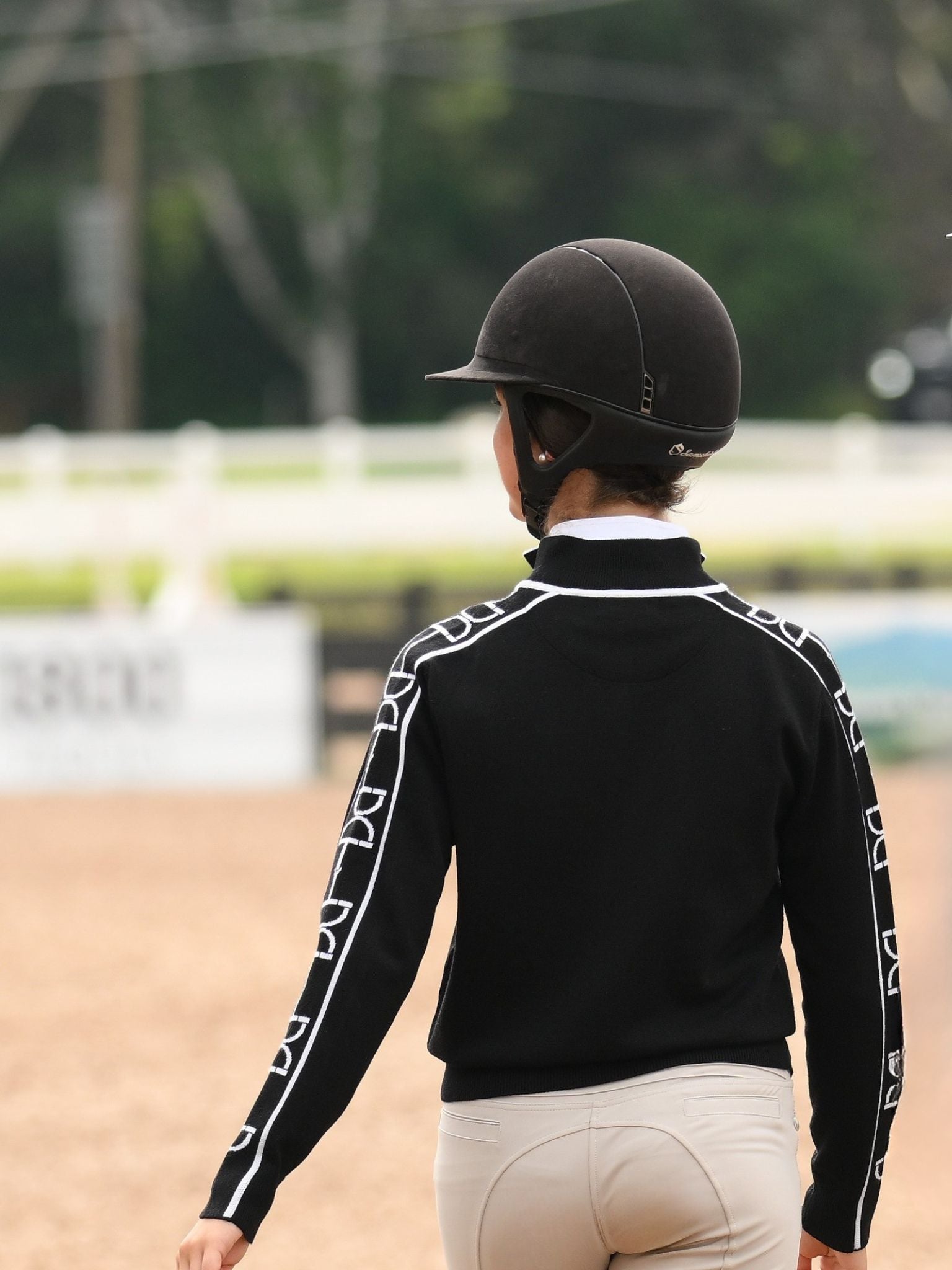 Essex Classics Polished Bit Quarter Zip Sweater - Black - Equiluxe Tack