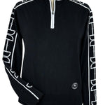 Essex Classics Polished Bit Quarter Zip Sweater - Black - Equiluxe Tack