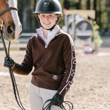 Essex Classics Polished Bit Quarter Zip Sweater - Chocolate - Equiluxe Tack