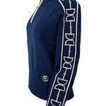 Essex Classics Polished Bit Quarter Zip Sweater - Navy - Essex Classics - Equiluxe Tack