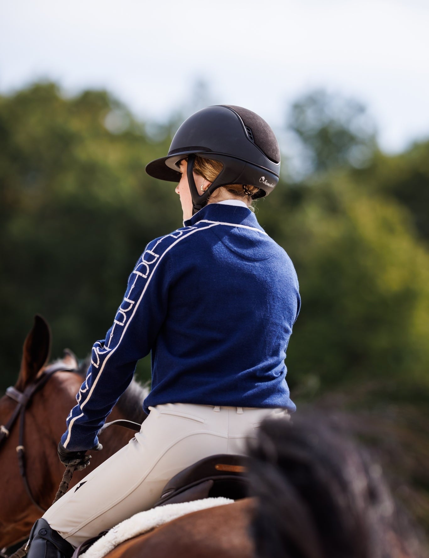 Essex Classics Polished Bit Quarter Zip Sweater - Navy - Essex Classics - Equiluxe Tack