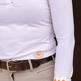 Essex Classics Pumpkins Girls Talent Yarn Straight Collar Long Sleeve Show Shirt - Essex Classics - Equiluxe Tack