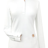 Essex Classics Pumpkins Girls Talent Yarn Straight Collar Long Sleeve Show Shirt - Essex Classics - Equiluxe Tack