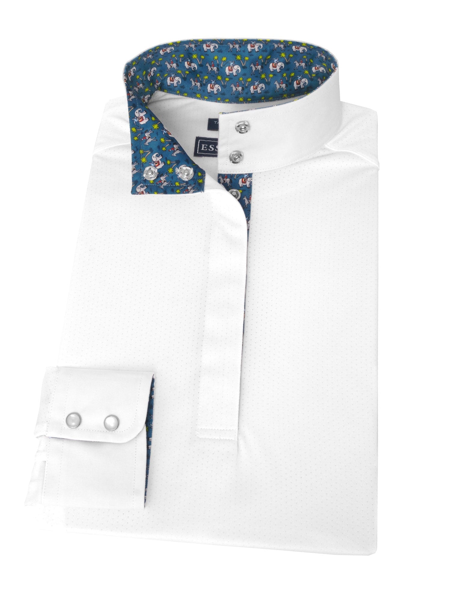 Essex Classics Safari Ladies Talent Yarn Straight Collar Long Sleeve Show Shirt - Essex Classics - Equiluxe Tack