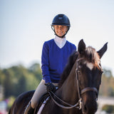 Essex Classics Sapphire with Ivory Trey V - Neck Sweater - Essex Classics - Equiluxe Tack
