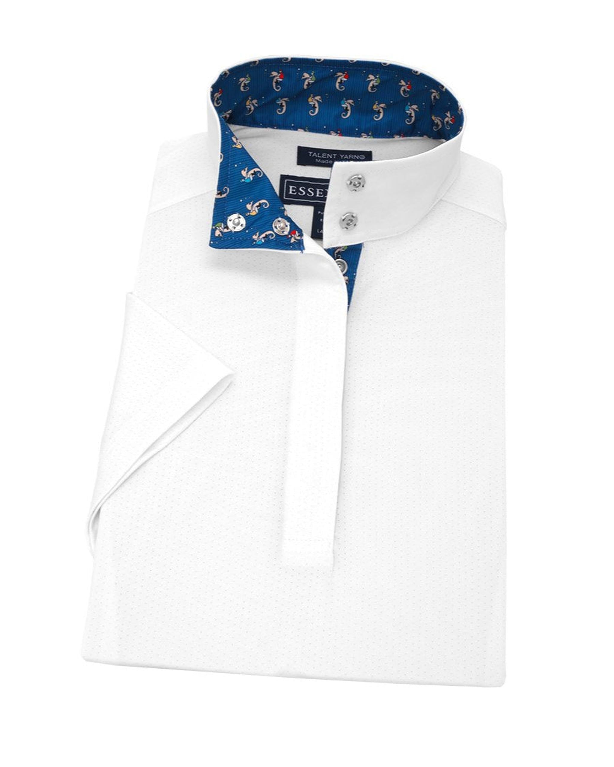 Essex Classics Seahorsin' Around Ladies Talent Yarn Straight Collar Short Sleeve Show Shirt - Essex Classics - Equiluxe Tack
