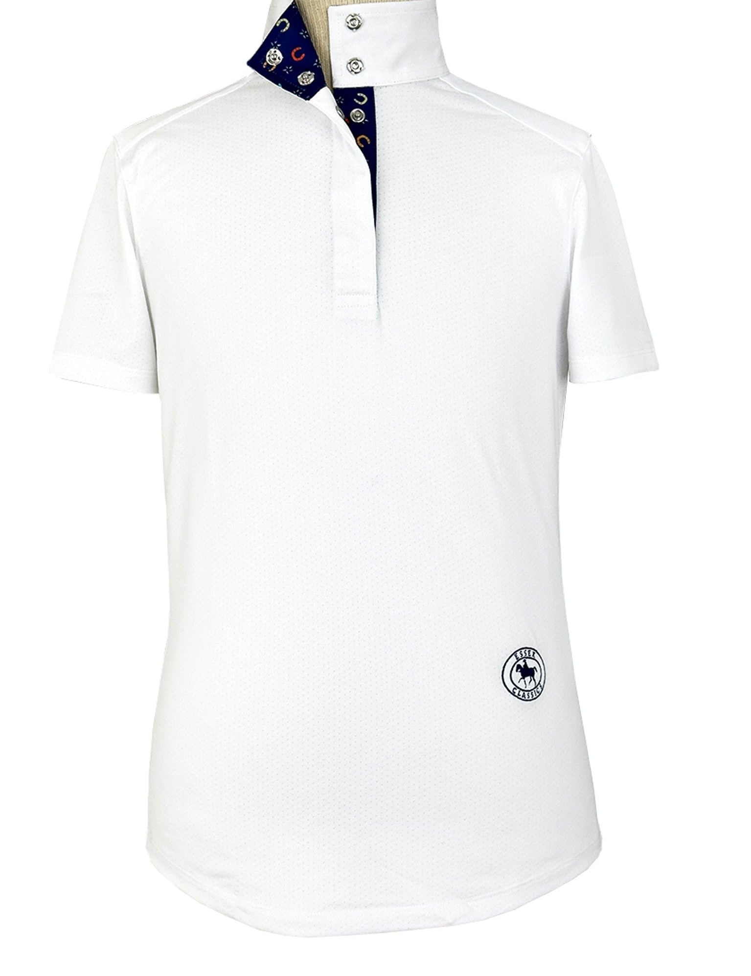 Essex Classics Show Ring Luck Girls Talent Yarn Straight Collar Short Sleeve Show Shirt - Essex Classics - Equiluxe Tack