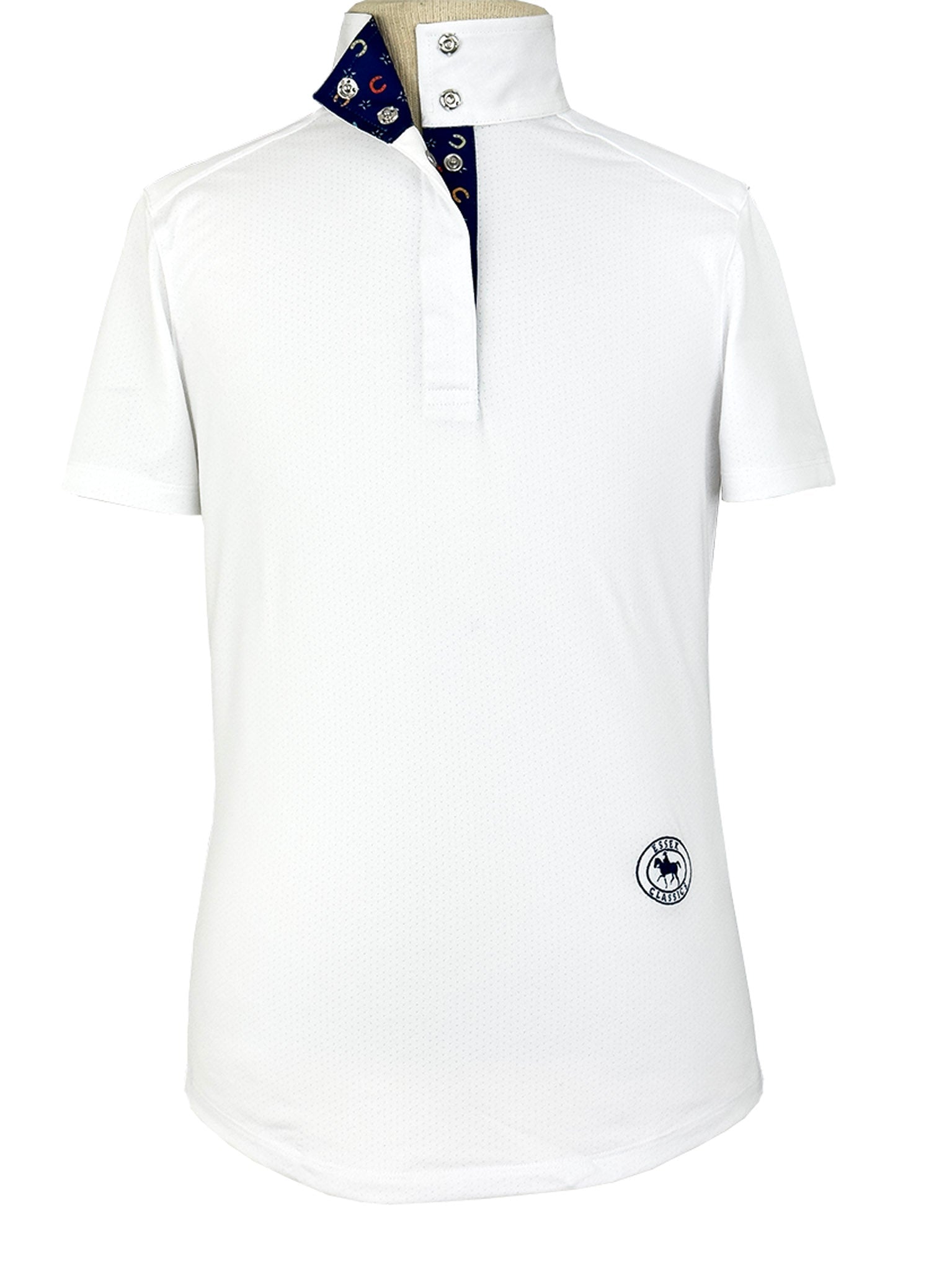 Essex Classics Show Ring Luck Girls Talent Yarn Straight Collar Short Sleeve Show Shirt - Essex Classics - Equiluxe Tack