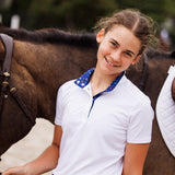 Essex Classics Show Ring Luck Girls Talent Yarn Straight Collar Short Sleeve Show Shirt - Essex Classics - Equiluxe Tack