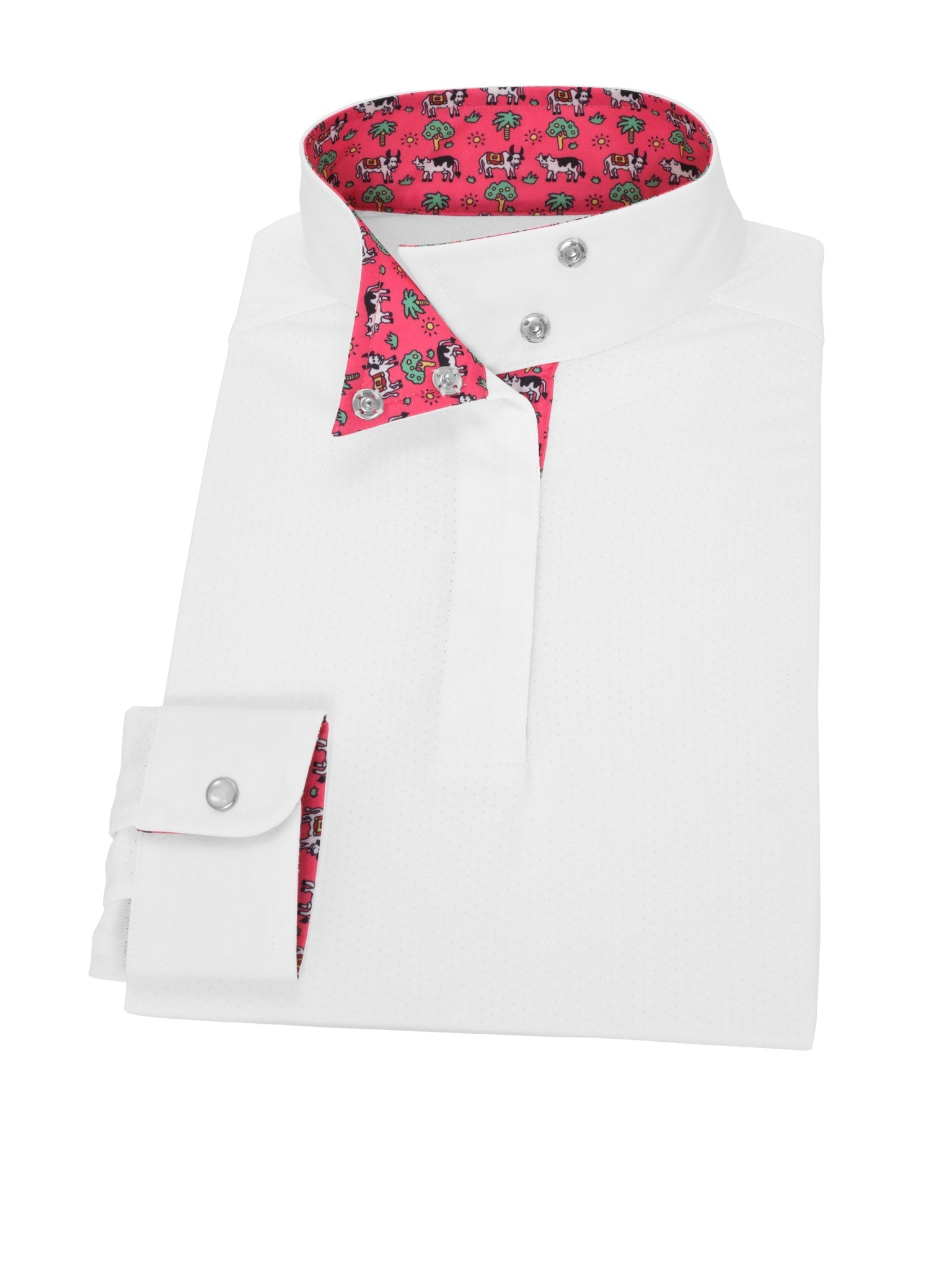 Essex Classics Steer Me Right Girls Talent Yarn Wrap Collar Long Sleeve Show Shirt - Essex Classics - Equiluxe Tack