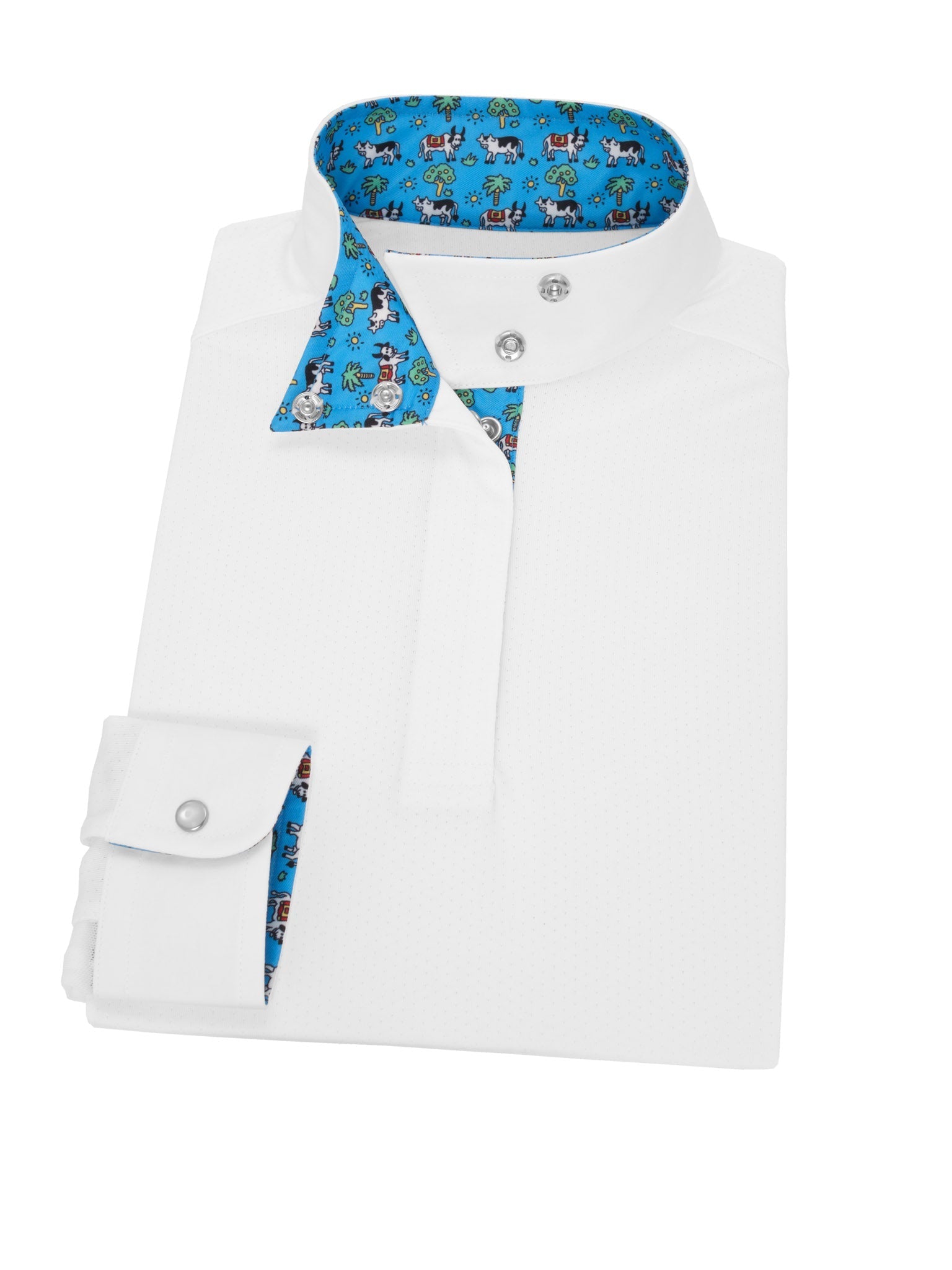 Essex Classics Steer Me Right Girls Talent Yarn Wrap Collar Long Sleeve Show Shirt - Essex Classics - Equiluxe Tack