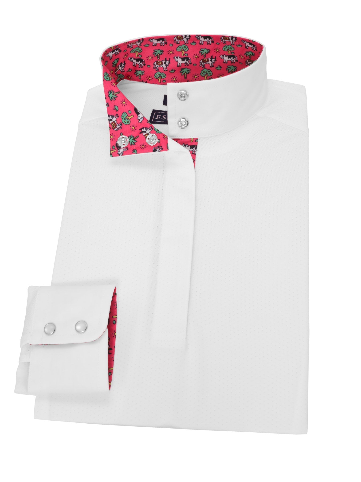 Essex Classics Steer Me Right Ladies Talent Yarn Straight Collar Long Sleeve Show Shirt - Essex Classics - Equiluxe Tack