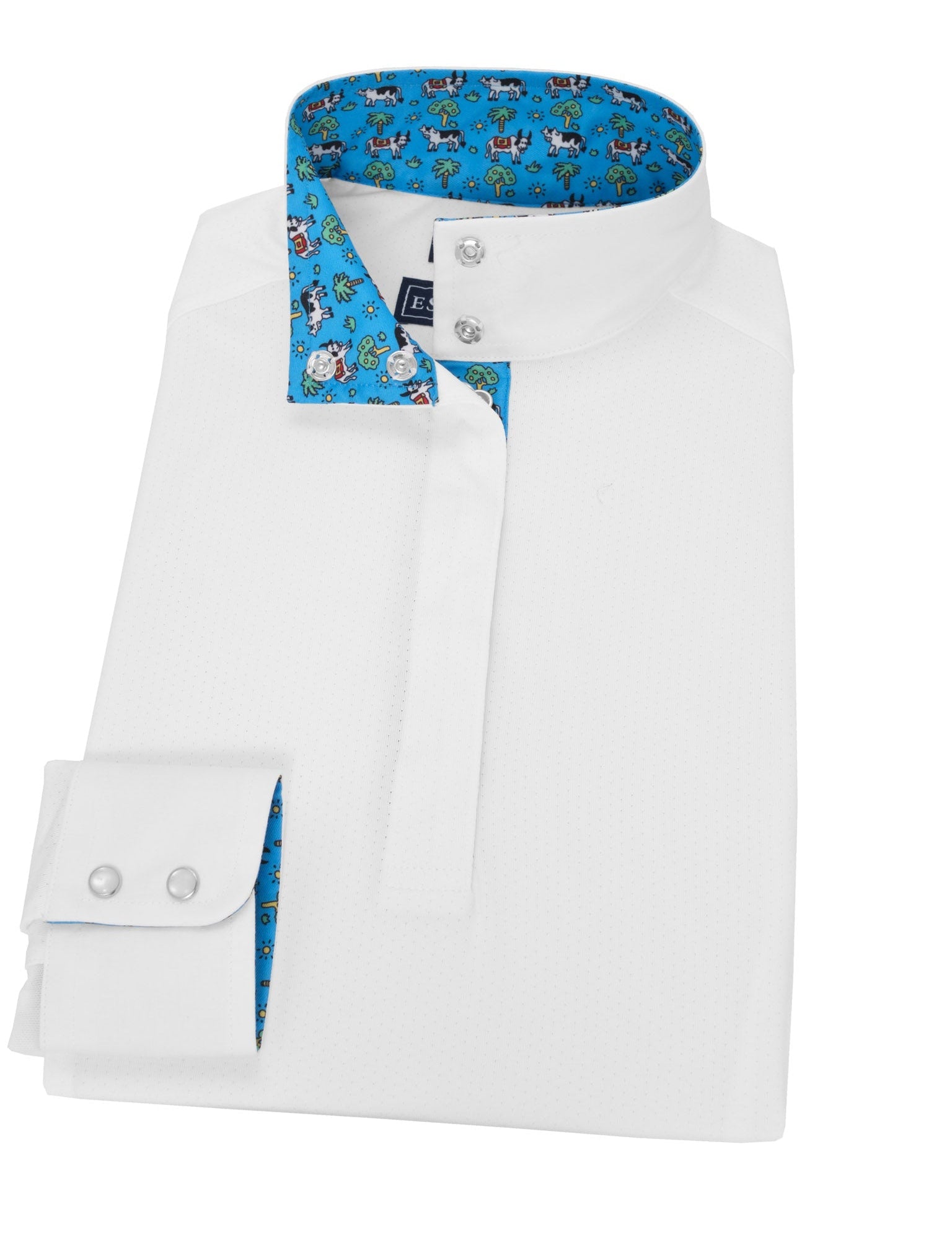 Essex Classics Steer Me Right Ladies Talent Yarn Straight Collar Long Sleeve Show Shirt - Essex Classics - Equiluxe Tack