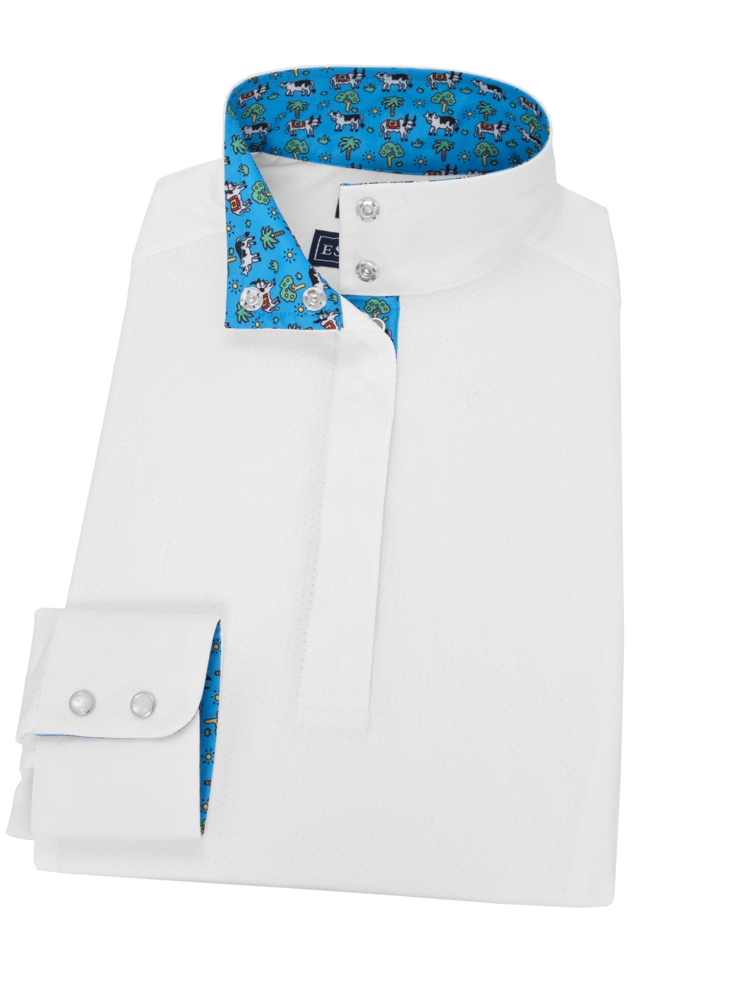 Essex Classics Steer Me Right Ladies Talent Yarn Straight Collar Long Sleeve Show Shirt - Essex Classics - Equiluxe Tack