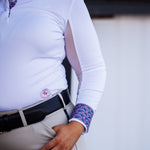 Essex Classics Stirrup Talk Ladies Talent Yarn Straight Collar Long Sleeve Show Shirt - Essex Classics - Equiluxe Tack