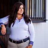 Essex Classics Stirrup Talk Ladies Talent Yarn Straight Collar Long Sleeve Show Shirt - Essex Classics - Equiluxe Tack