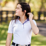 Essex Classics Stirrup Talk Ladies Talent Yarn Straight Collar Short Sleeve Show Shirt - Essex Classics - Equiluxe Tack