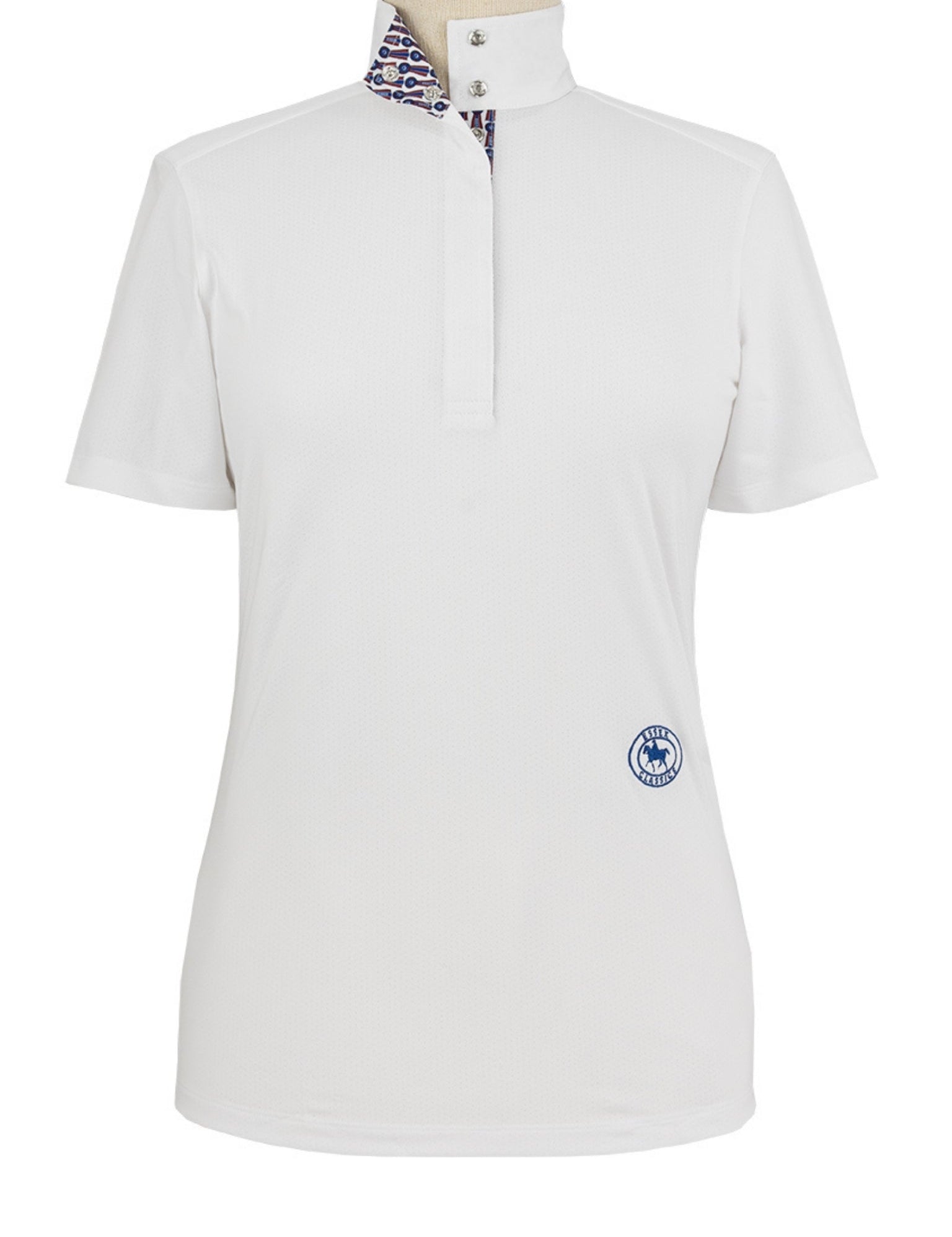 Essex Classics Tricolor Girls Talent Yarn Straight Collar Short Sleeve Show Shirt - Equiluxe Tack