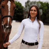 Essex Classics Tricolor Ladies Talent Yarn Straight Collar Long Sleeve Show Shirt - Equiluxe Tack