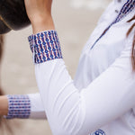 Essex Classics Tricolor Ladies Talent Yarn Straight Collar Long Sleeve Show Shirt - Equiluxe Tack