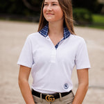 Essex Classics Turnout Tartan Ladies Talent Yarn Wrap Collar Short Sleeve Show Shirt - Equiluxe Tack