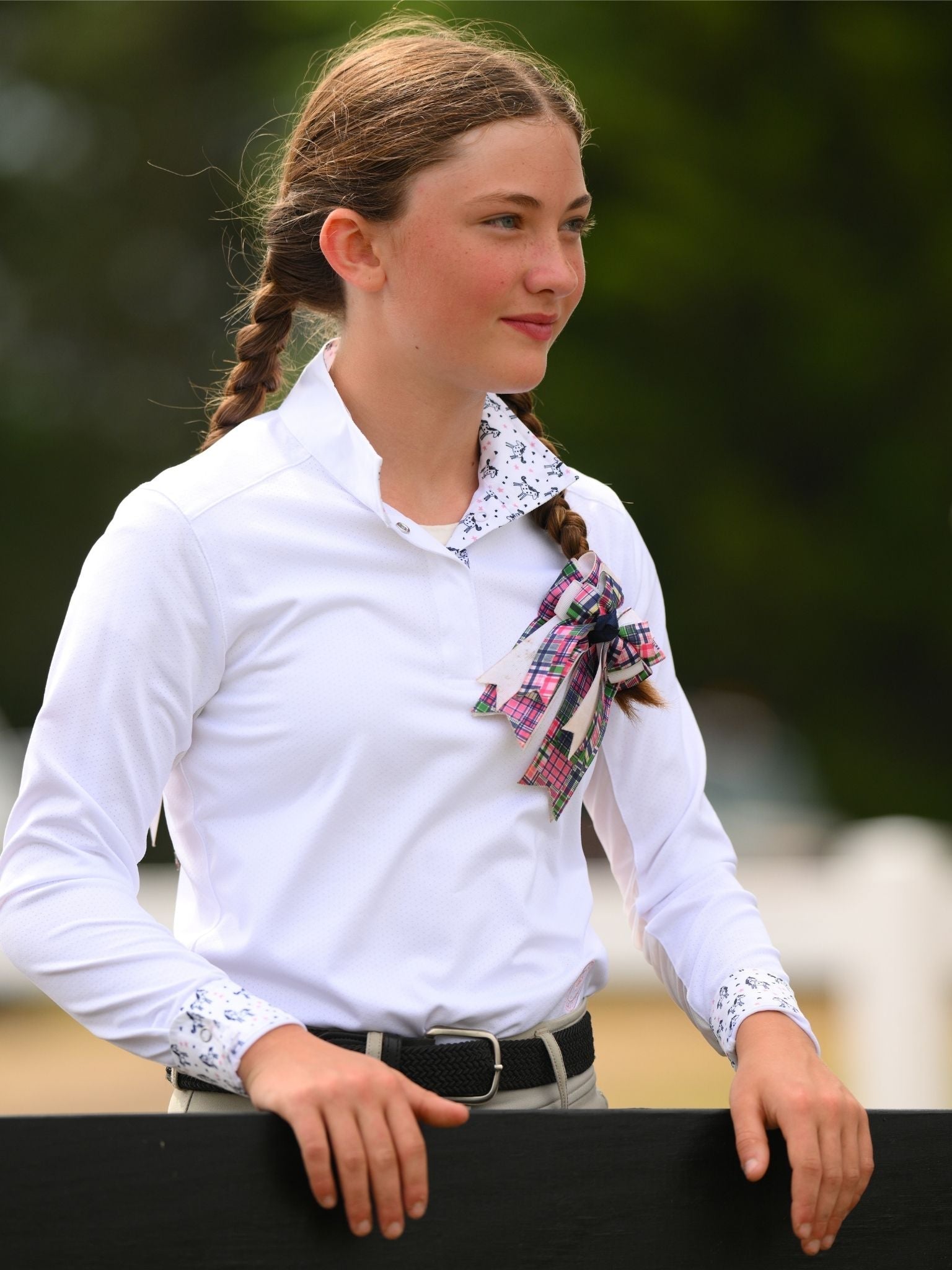 Essex Classics Unicorns Girls Talent Yarn Straight Collar Long Sleeve Show Shirt - Essex Classics - Equiluxe Tack