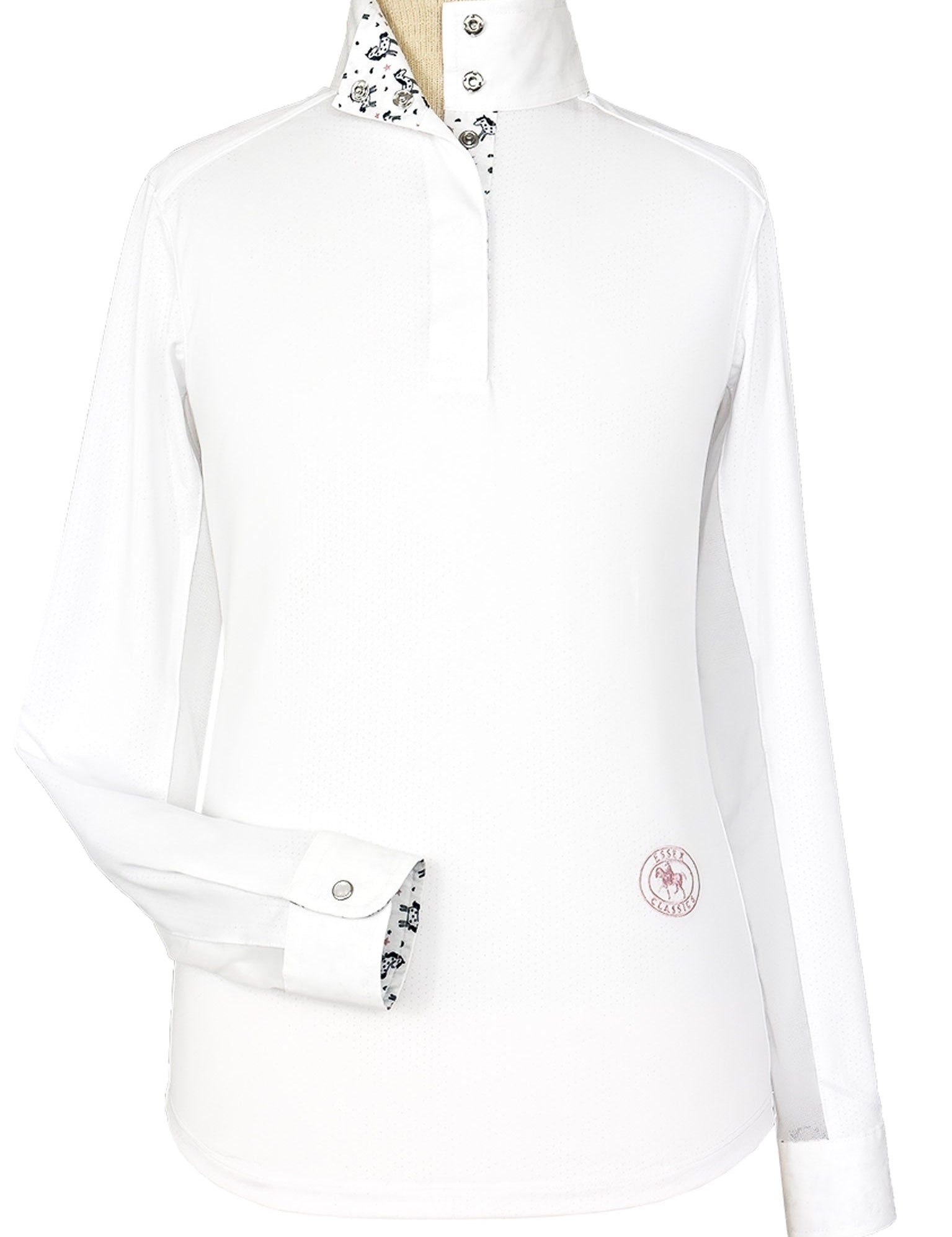 Essex Classics Unicorns Girls Talent Yarn Straight Collar Long Sleeve Show Shirt - Essex Classics - Equiluxe Tack