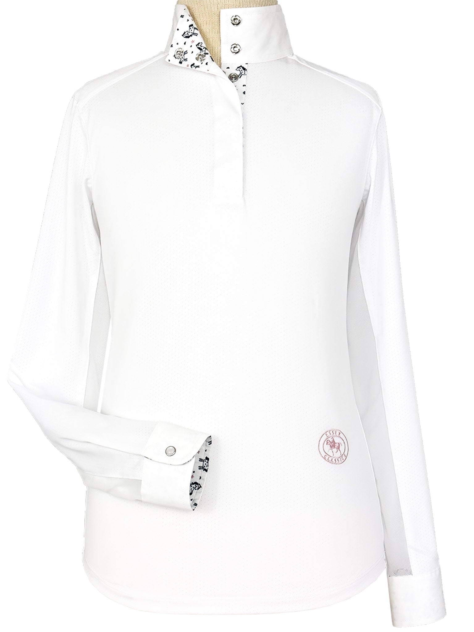 Essex Classics Unicorns Girls Talent Yarn Straight Collar Long Sleeve Show Shirt - Essex Classics - Equiluxe Tack