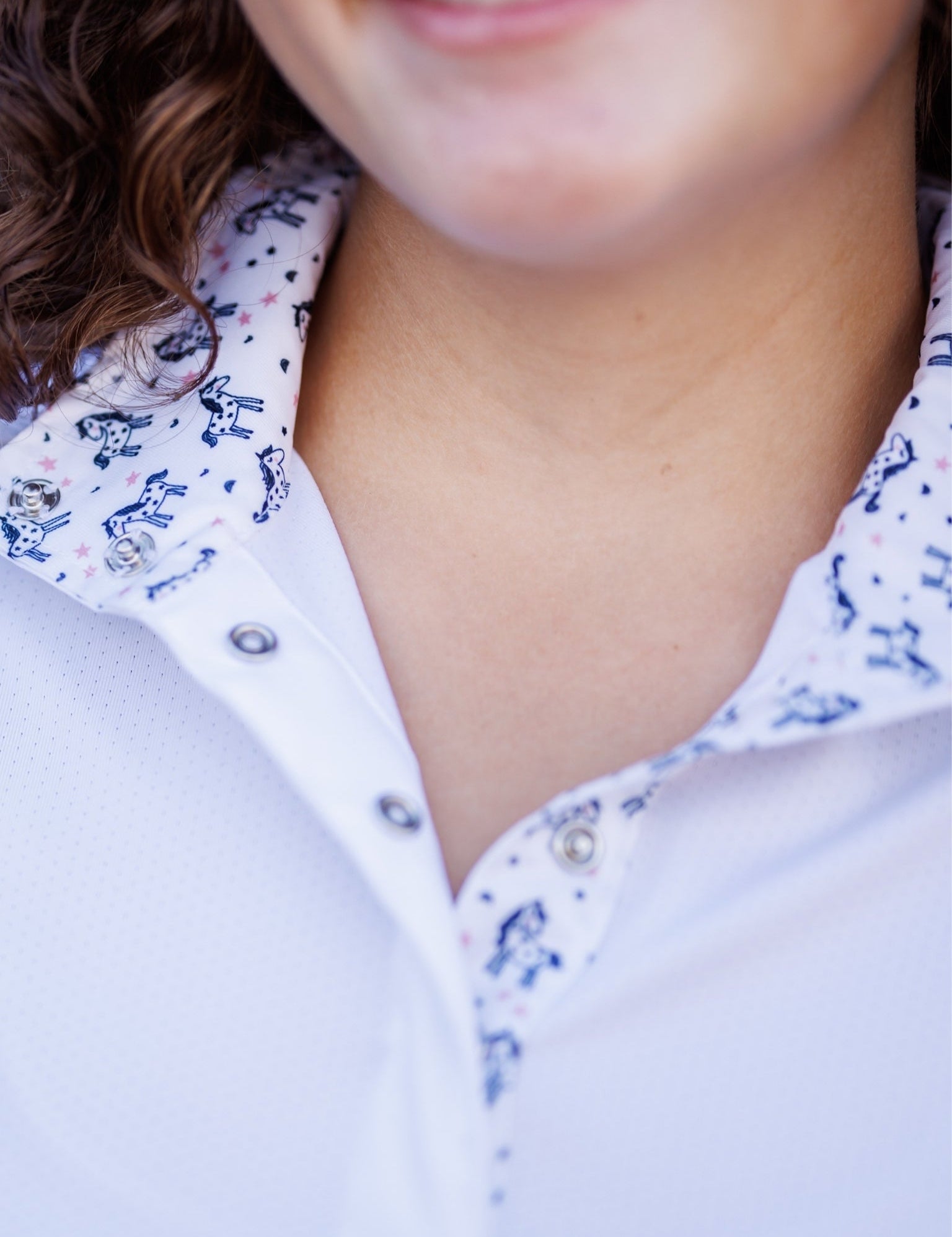 Essex Classics Unicorns Ladies Talent Yarn Straight Collar Short Sleeve Show Shirt - Essex Classics - Equiluxe Tack