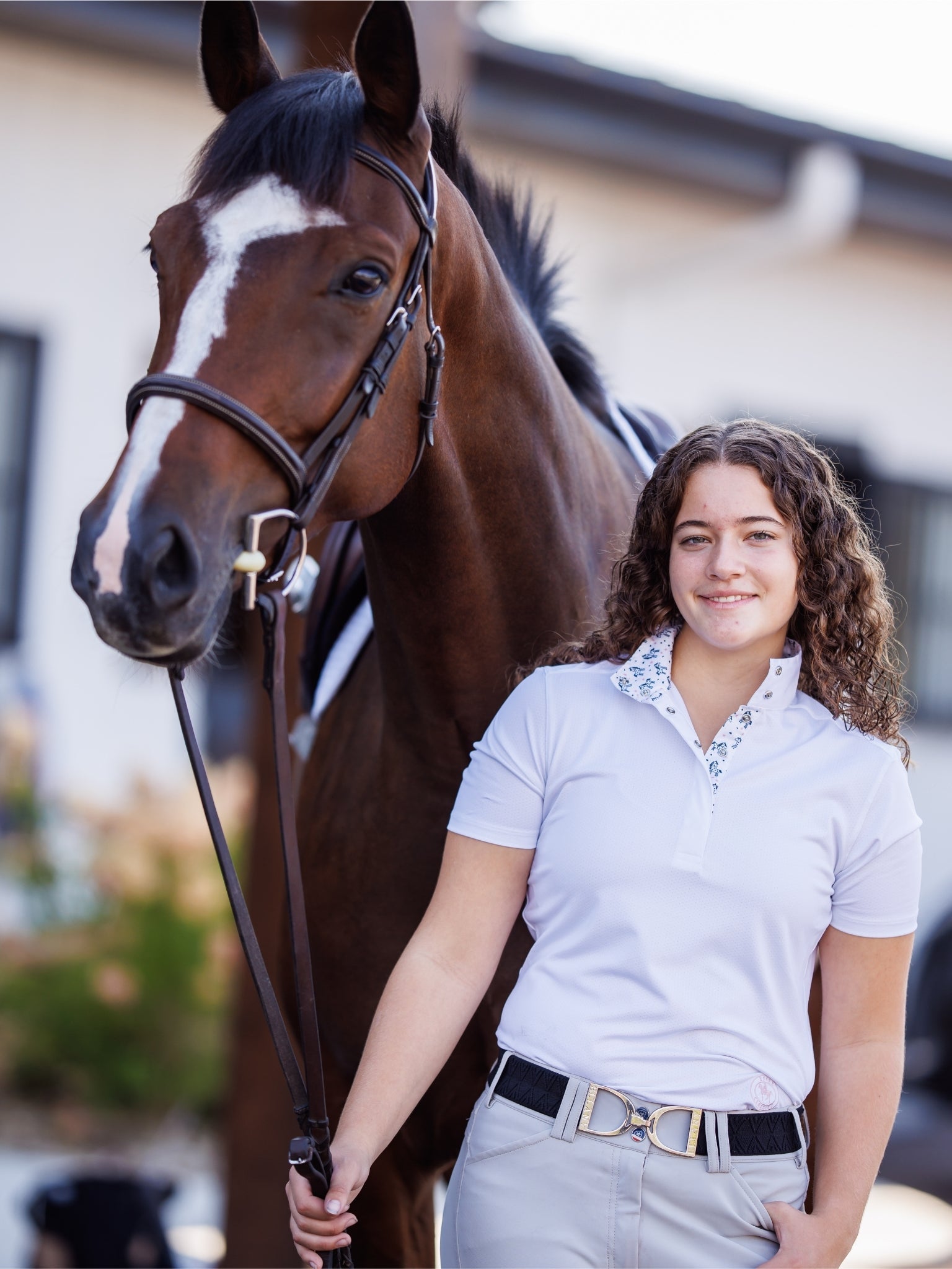 Essex Classics Unicorns Ladies Talent Yarn Straight Collar Short Sleeve Show Shirt - Essex Classics - Equiluxe Tack