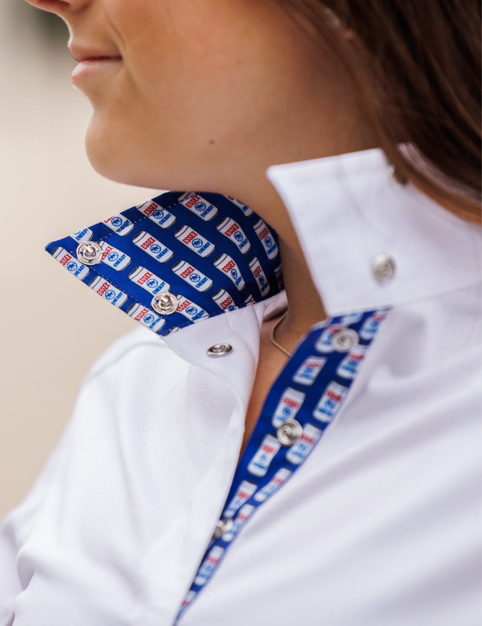 Essex Energy Ladies Talent Yarn Wrap Collar Short Sleeve Show Shirt - Equiluxe Tack
