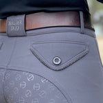 Evolution Full Seat Breeches - Jet Set Gray & Anthracite - Halter Ego® - Equiluxe Tack