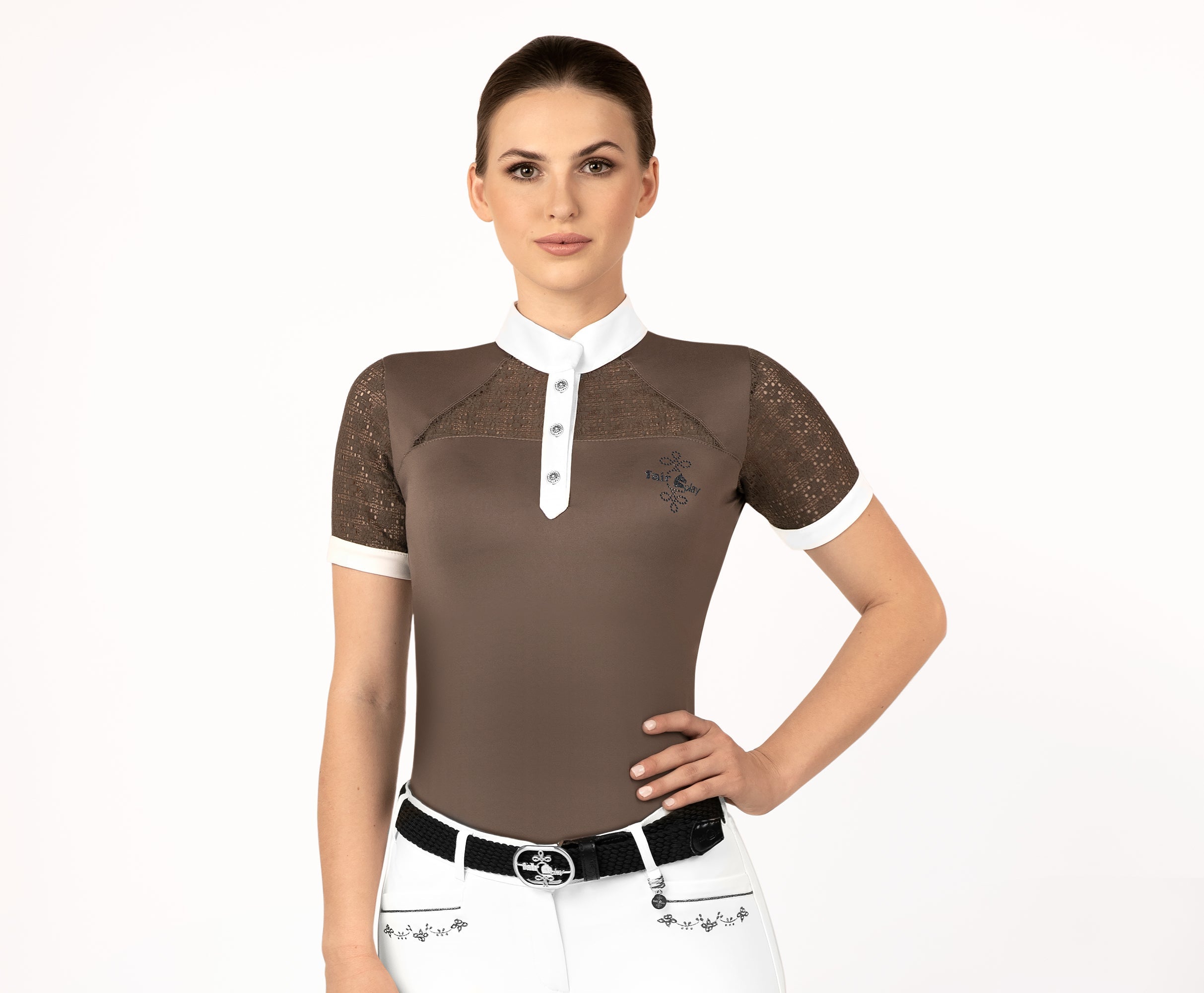 Fair "Aiko" Lace Short Sleeve Show Shirt - Fair Play - Equiluxe Tack