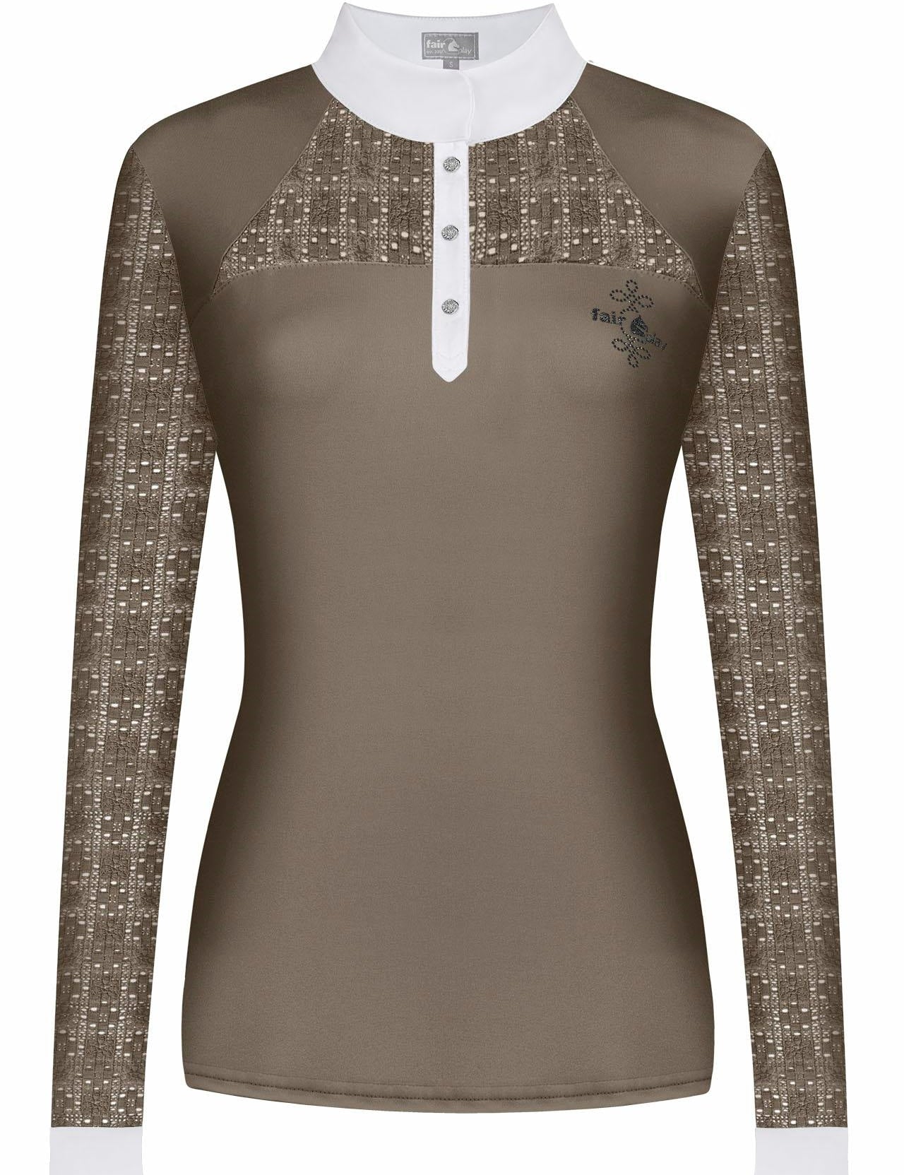 Fair Play "Aiko" Lace Long Sleeve Show Shirt - 6 Colors - Fair Play - Equiluxe Tack