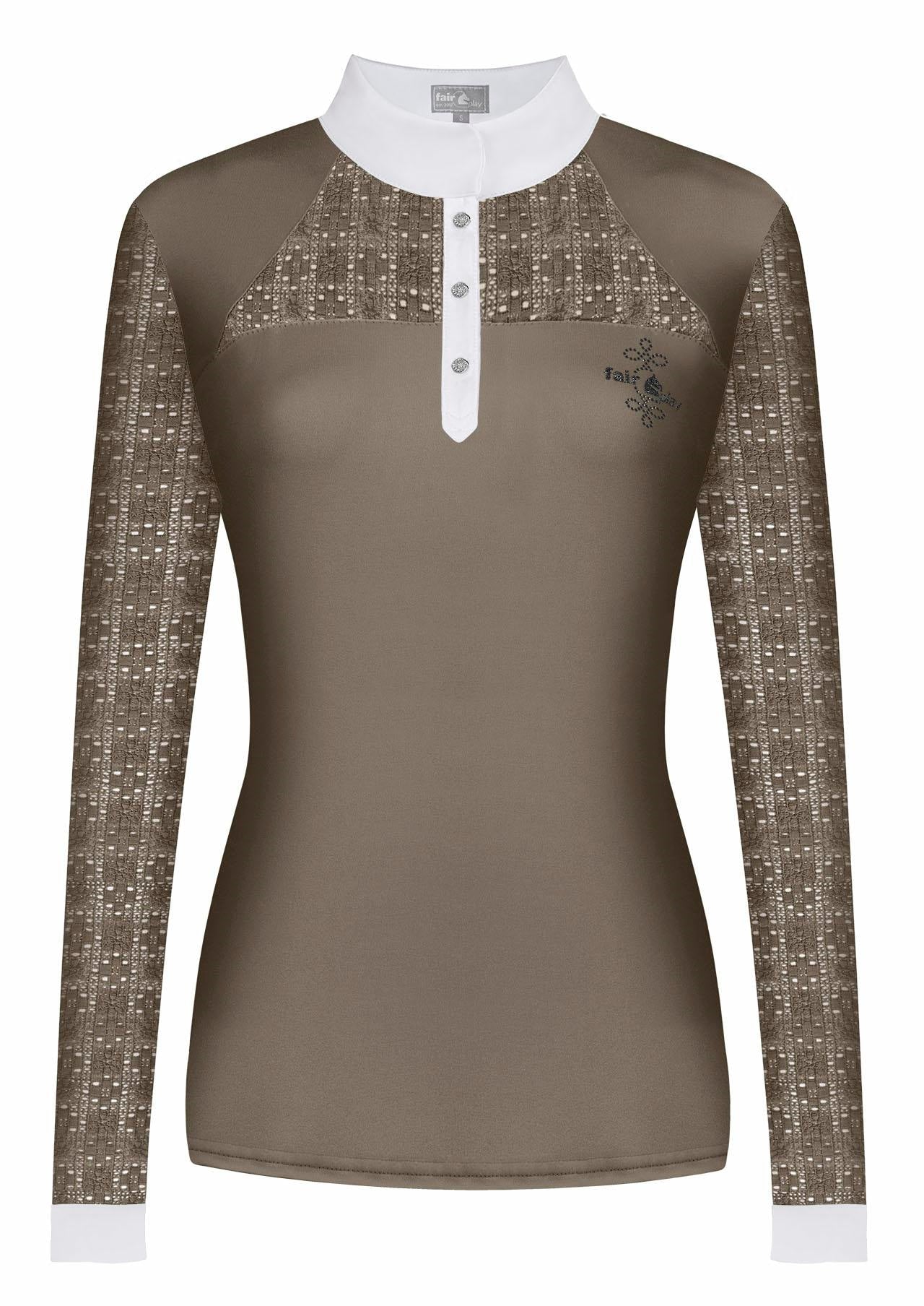 Fair Play "Aiko" Lace Long Sleeve Show Shirt - 6 Colors - Fair Play - Equiluxe Tack