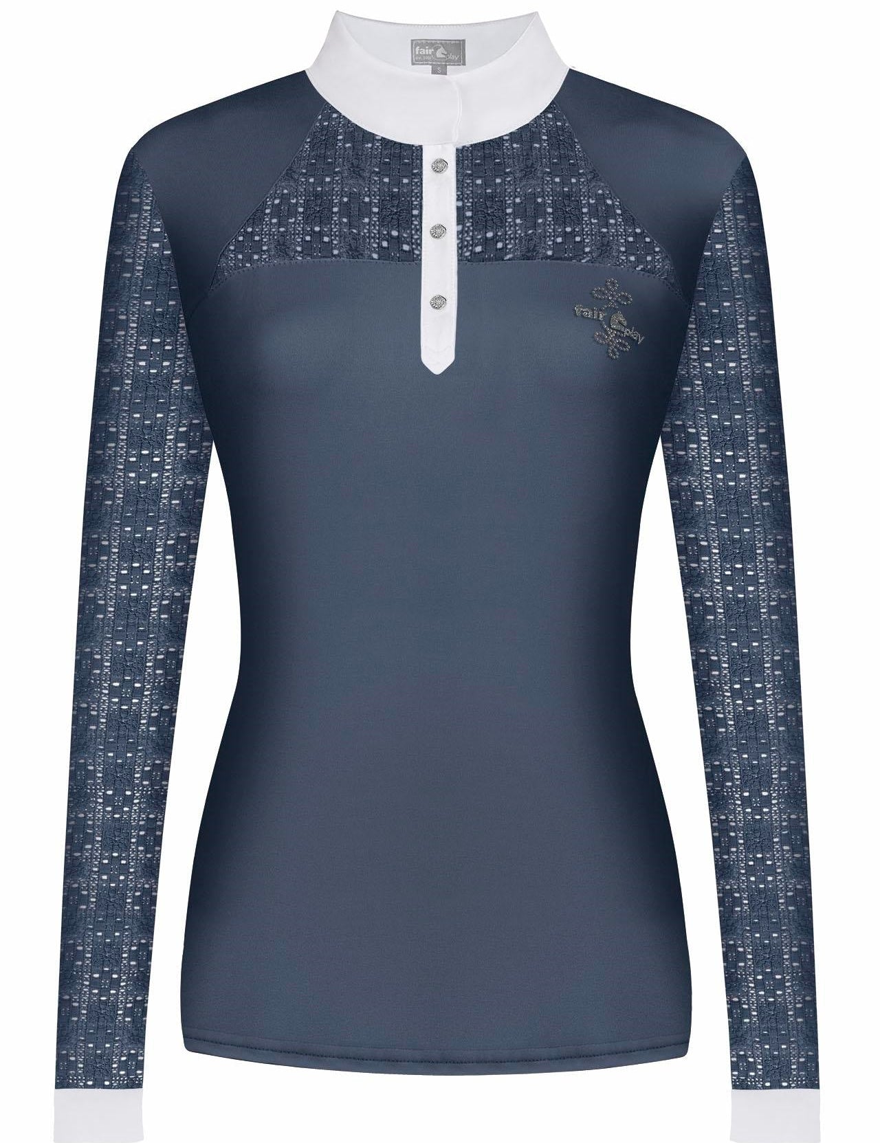 Fair Play "Aiko" Lace Long Sleeve Show Shirt - 6 Colors - Fair Play - Equiluxe Tack