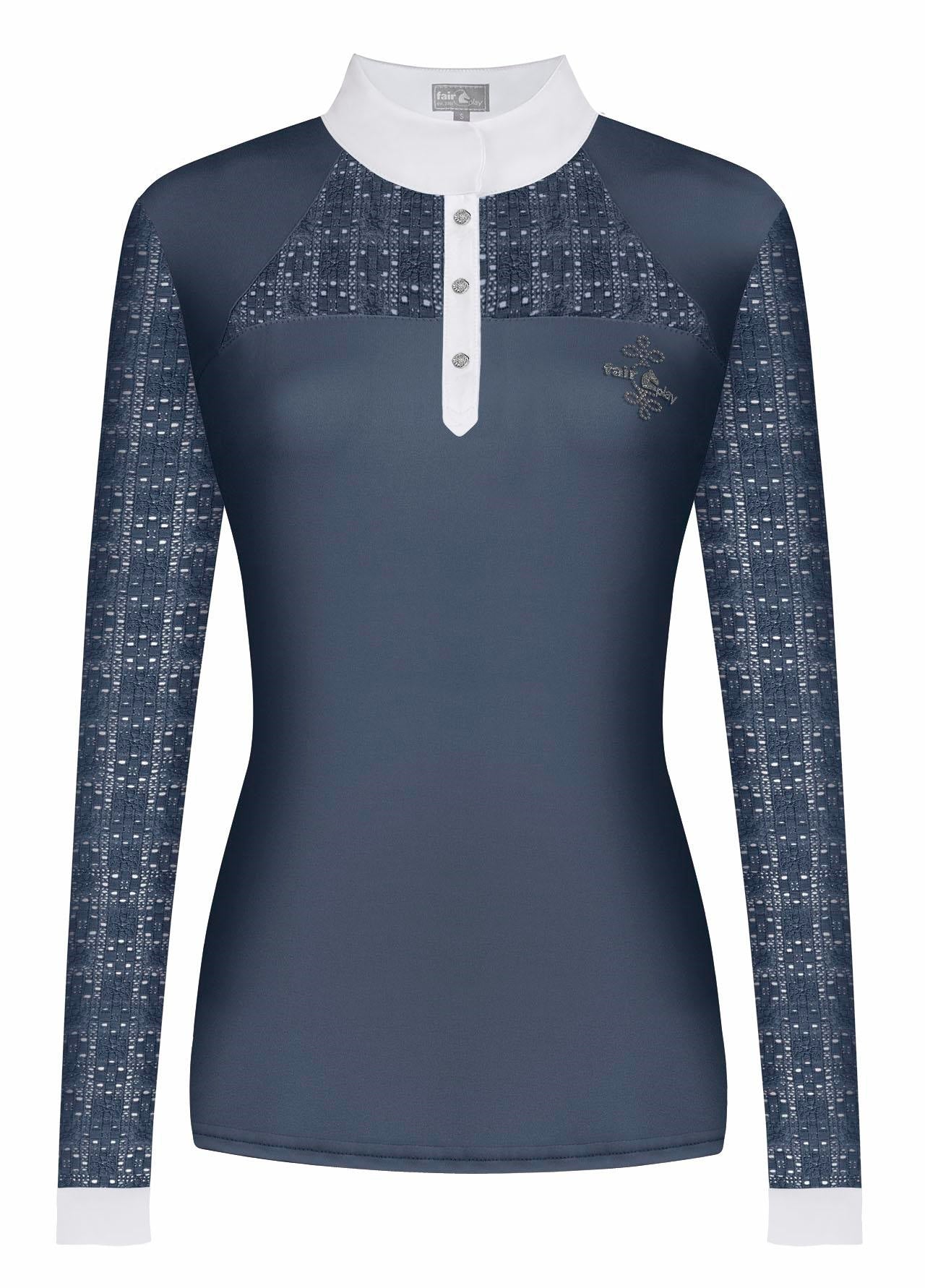 Fair Play "Aiko" Lace Long Sleeve Show Shirt - 6 Colors - Fair Play - Equiluxe Tack