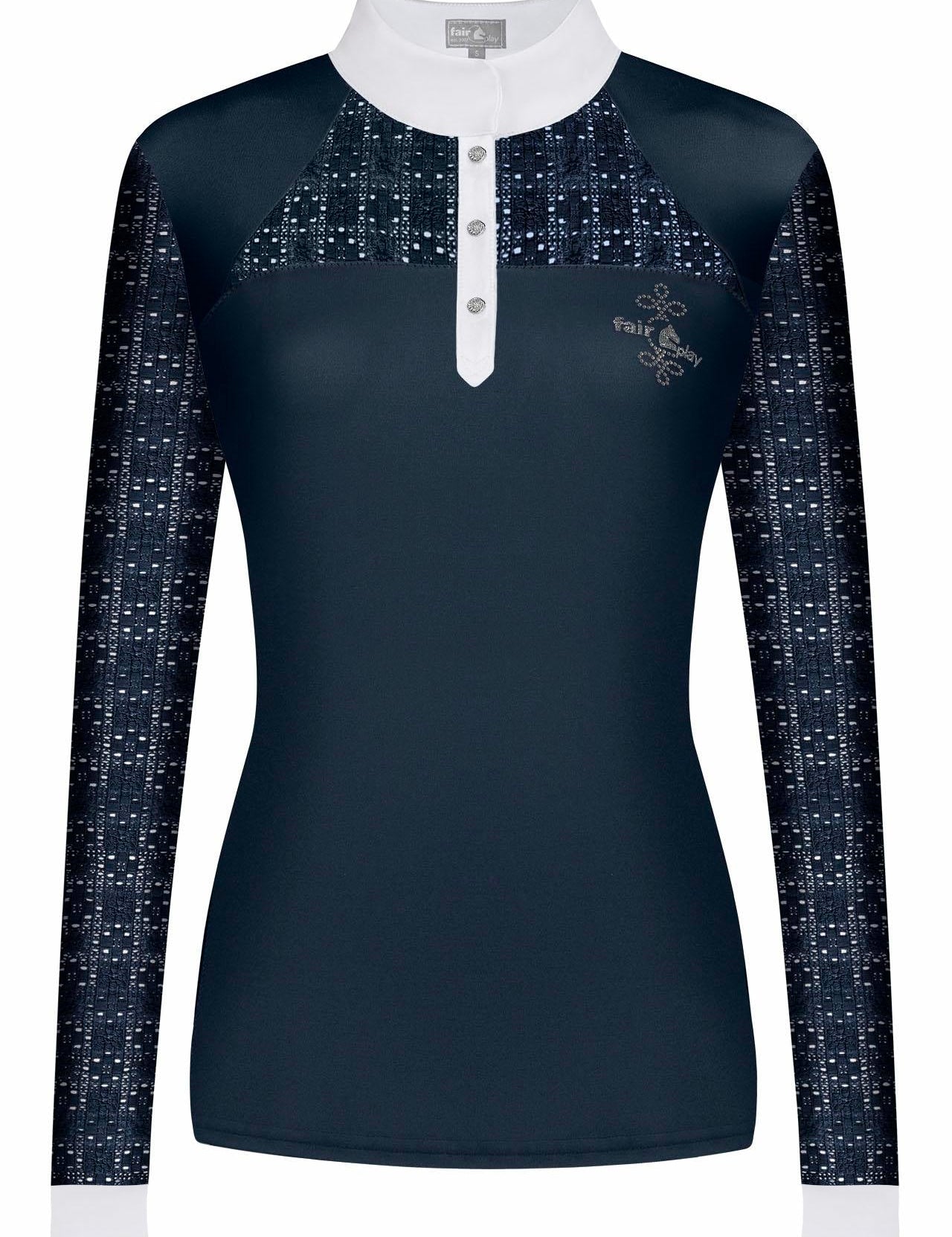 Fair Play "Aiko" Lace Long Sleeve Show Shirt - 6 Colors - Fair Play - Equiluxe Tack