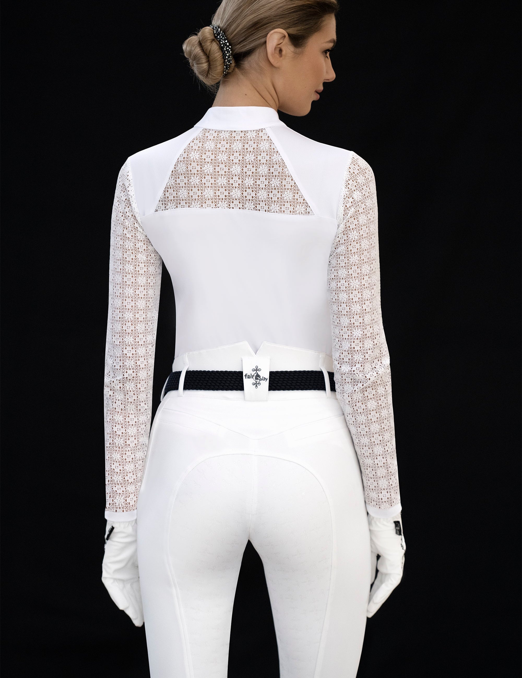Fair Play "Aiko" Lace Long Sleeve Show Shirt - 6 Colors - Fair Play - Equiluxe Tack