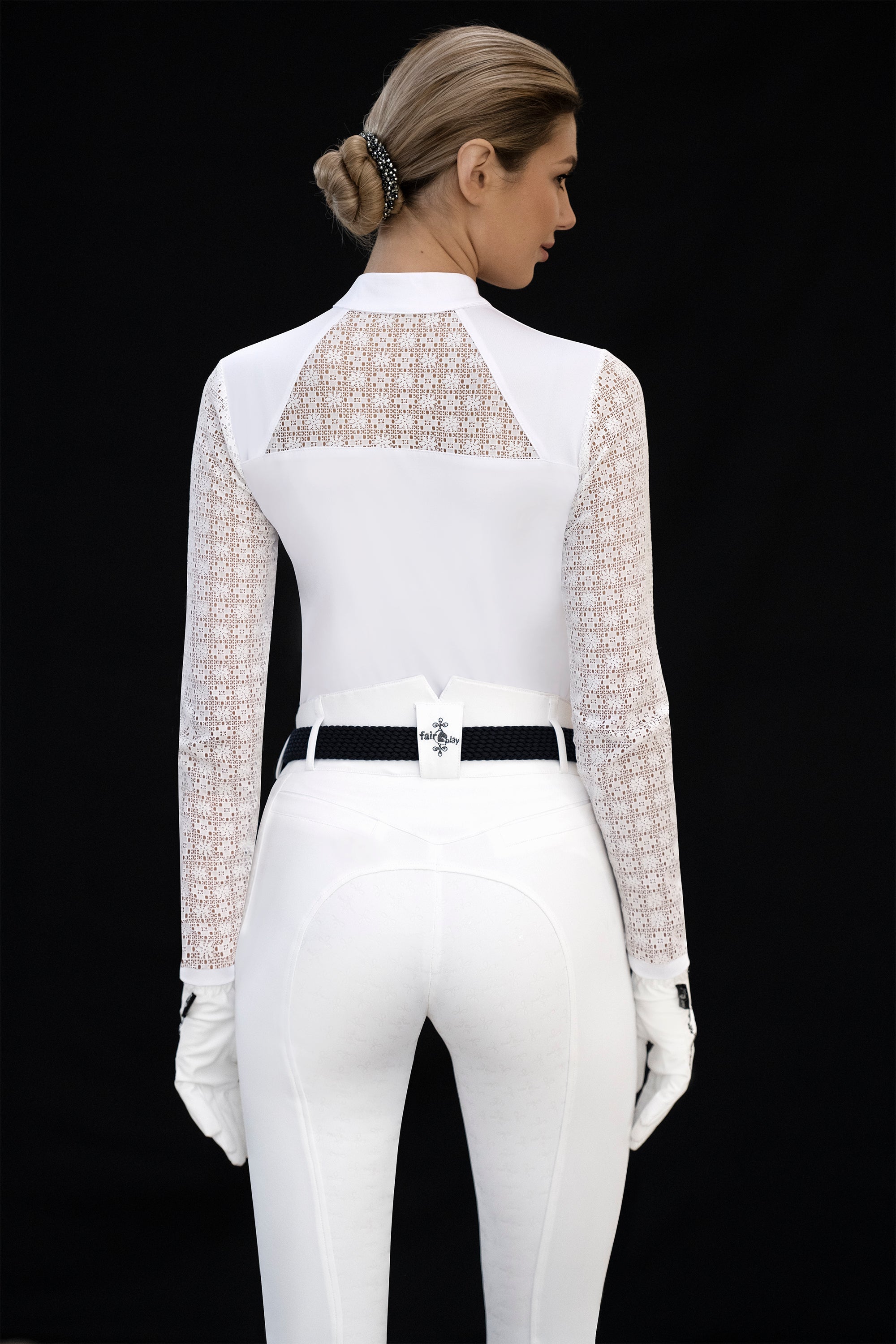 Fair Play "Aiko" Lace Long Sleeve Show Shirt - 6 Colors - Fair Play - Equiluxe Tack