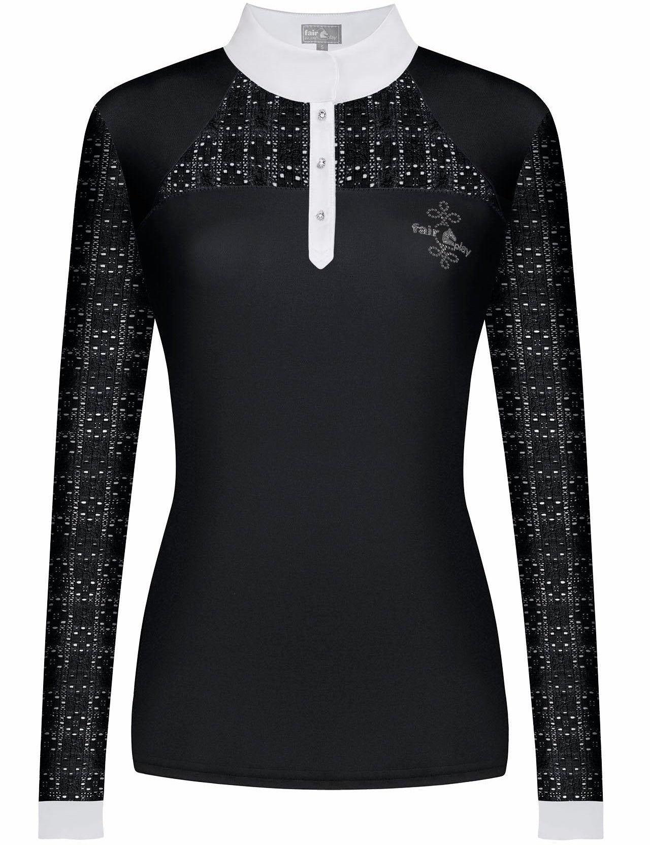 Fair Play "Aiko" Lace Long Sleeve Show Shirt - 6 Colors - Fair Play - Equiluxe Tack