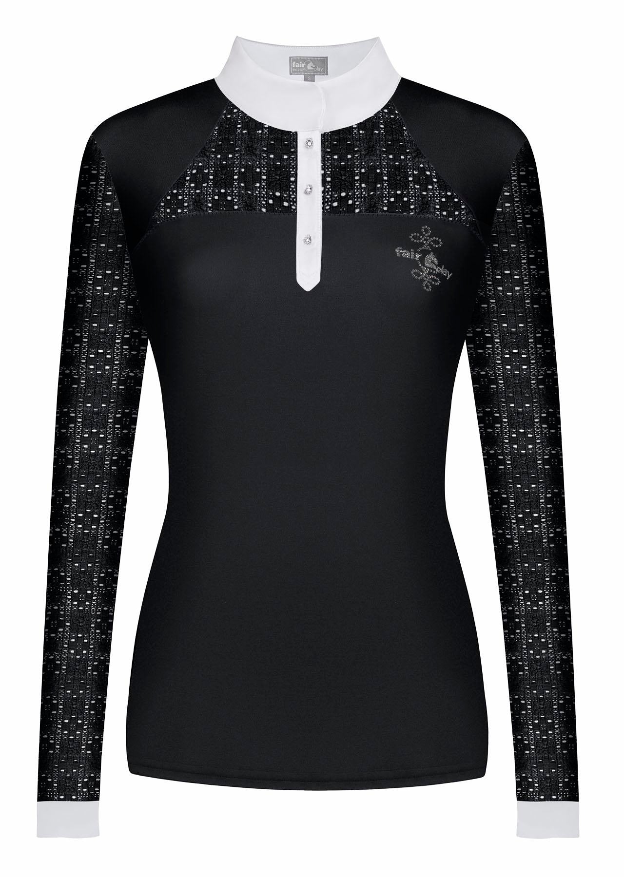 Fair Play "Aiko" Lace Long Sleeve Show Shirt - 6 Colors - Fair Play - Equiluxe Tack