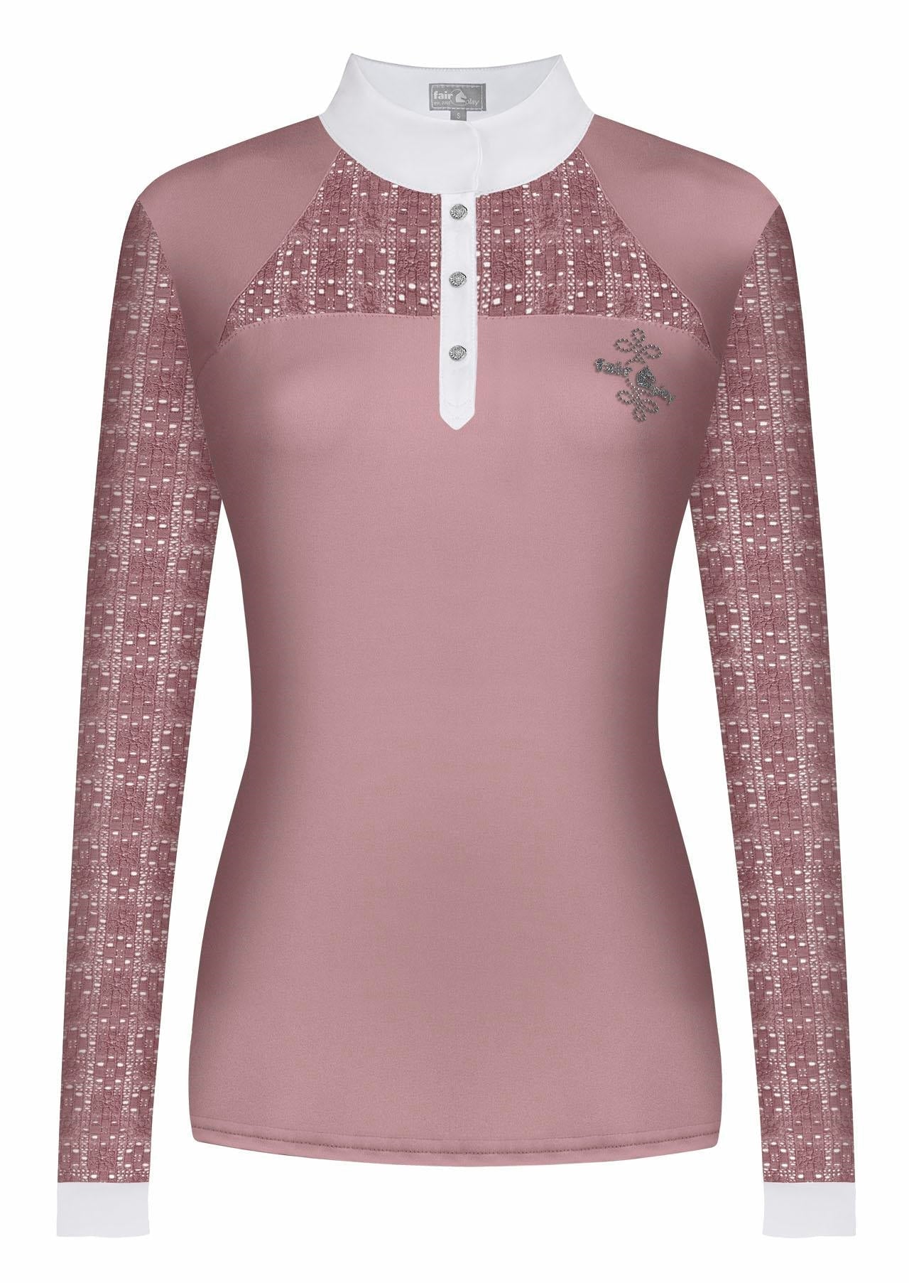 Fair Play "Aiko" Lace Long Sleeve Show Shirt - 6 Colors - Fair Play - Equiluxe Tack
