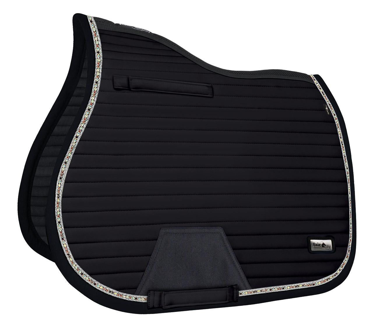 Fair Play "Aistan" Black Jump & Dressage Saddle Pad - Fair Play - Equiluxe Tack