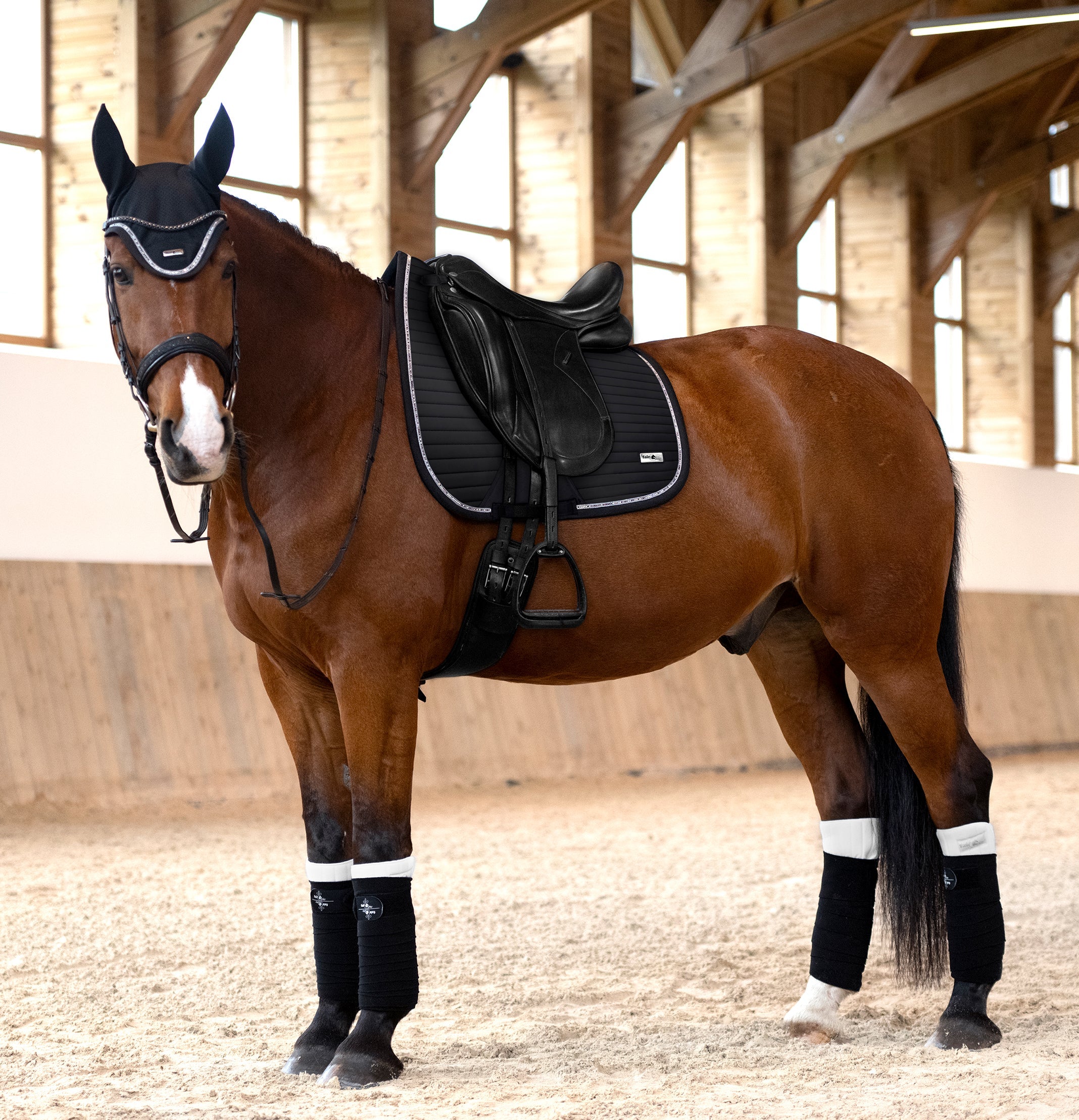 Fair Play "Aistan" Black Jump & Dressage Saddle Pad - Fair Play - Equiluxe Tack