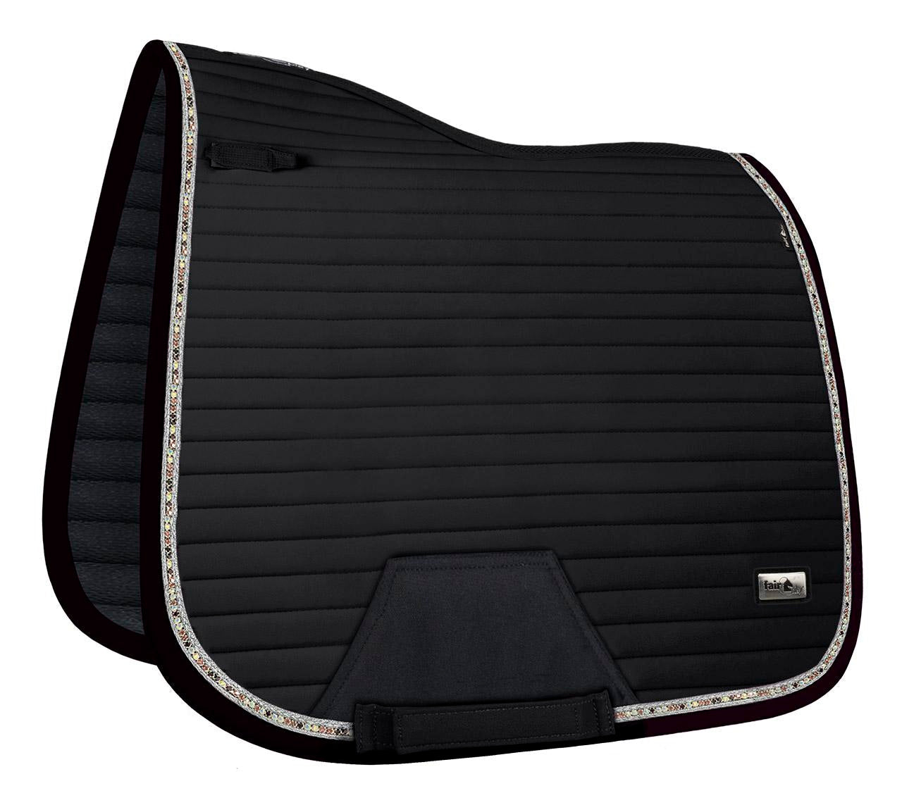 Fair Play "Aistan" Black Jump & Dressage Saddle Pad - Fair Play - Equiluxe Tack