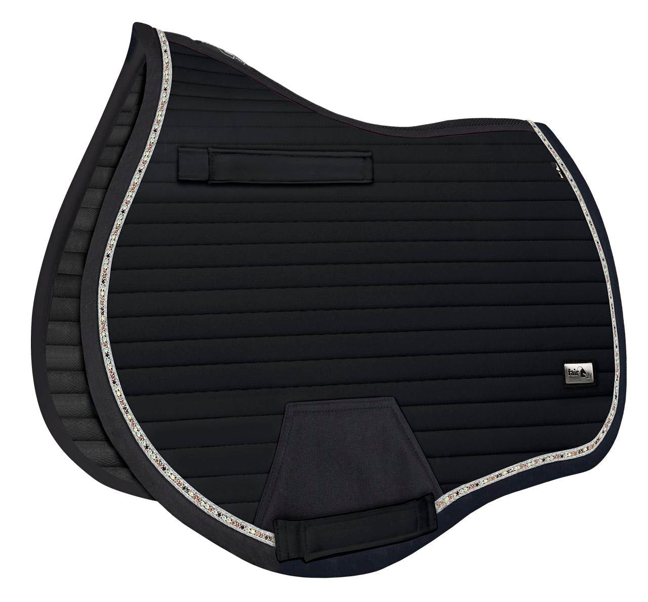 Fair Play "Aistan" Black Jump & Dressage Saddle Pad - Fair Play - Equiluxe Tack